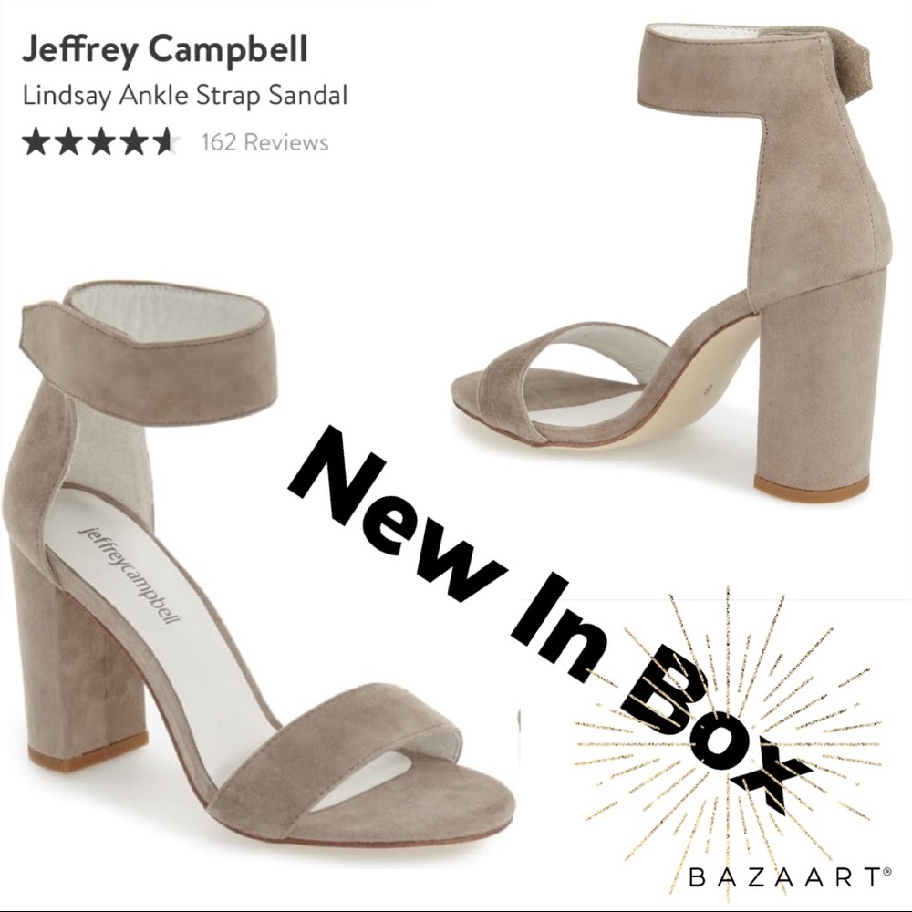 NWT Jeffrey Campbell Lindsay Ankle Strap Sandal, 9